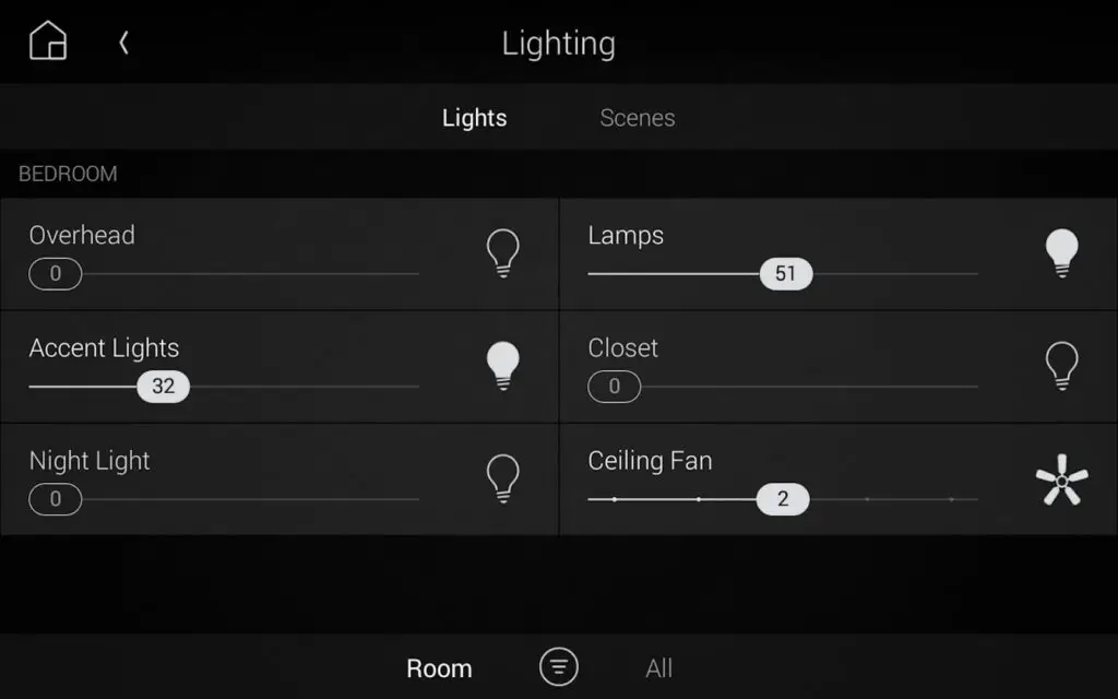 lighting control interface