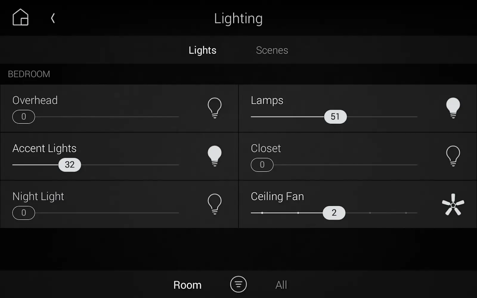 lighting control interface